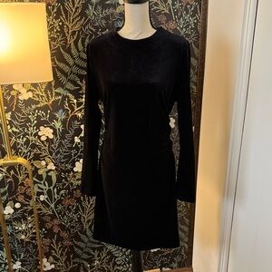 Black Velvet Holiday Dress